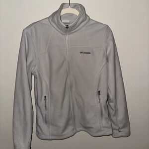 Columbia Soft Gray Fleece Jacket